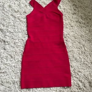 Beet red body conscious dress